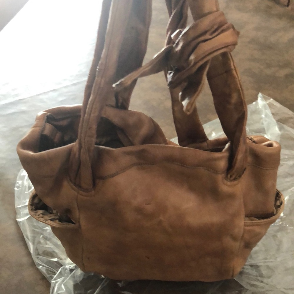 Lucky Penny Bag-Anthropologie Leather Scarf-Tie